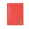 Best Frandi Portefeuille Rouge 2 Volets Avec Logo Metal