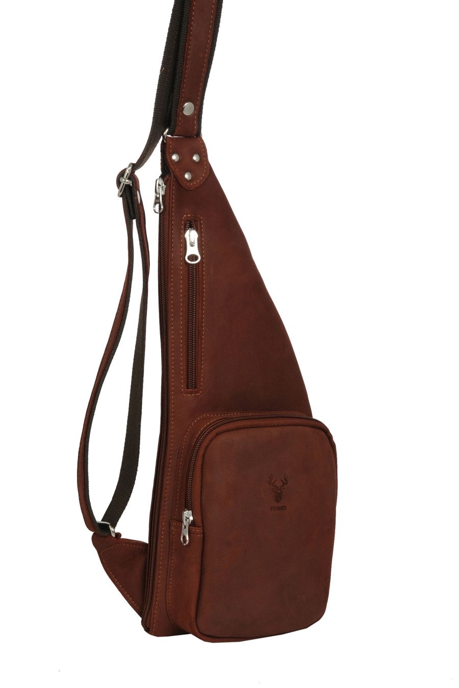 Hot Frandi Sacoche Holster Cuir -Cognac