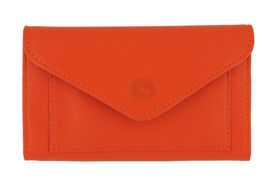 Best Frandi Portefeuille En Cuir-Orange