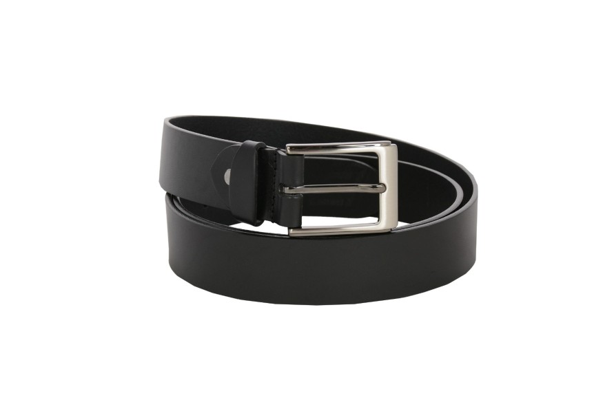 New Frandi Ceinture En Cuir Noir 35Mm