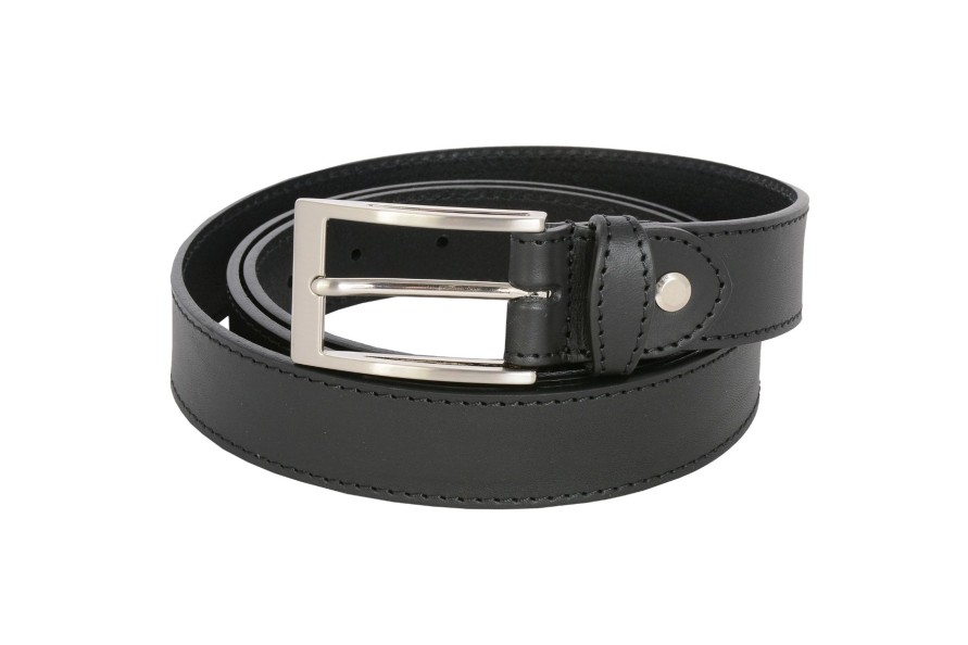 New Frandi Ceinture Noir En Cuir 30 Mm