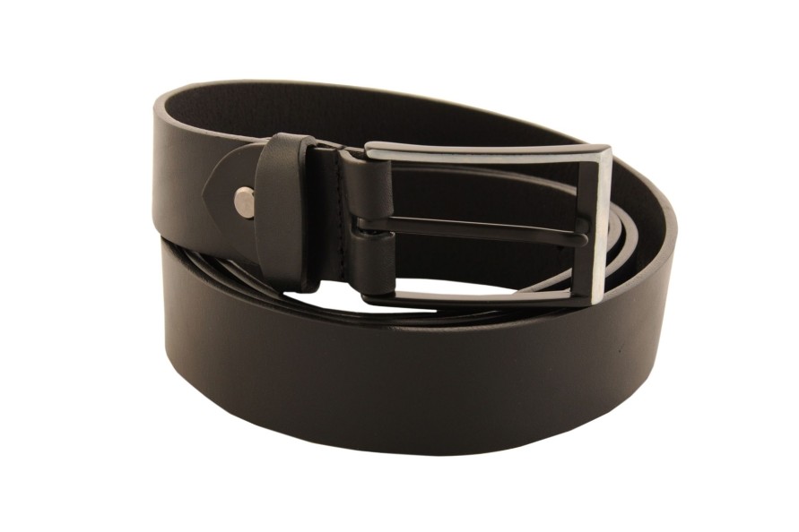 Clearance Frandi Ceinture Homme Cuir Noir