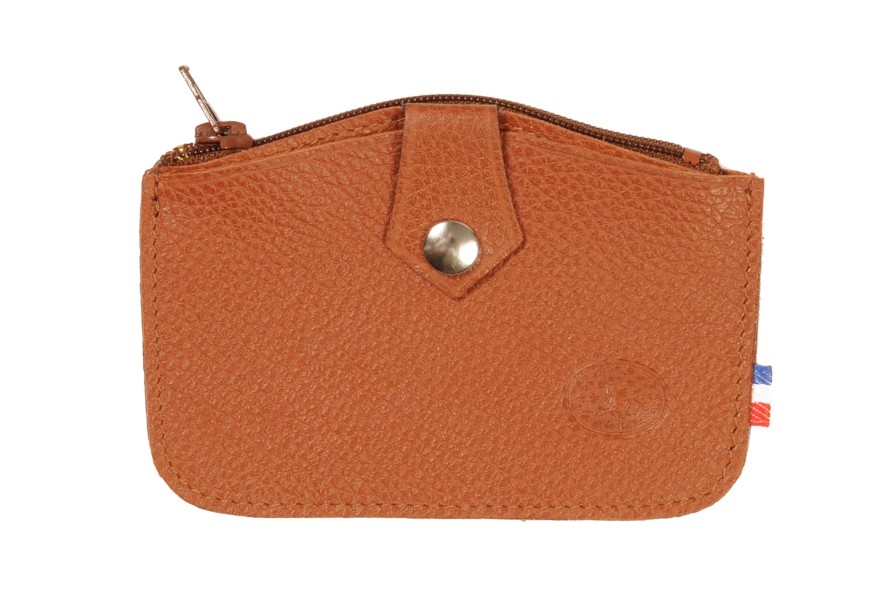 Wholesale Frandi Porte-Monnaie Cuir-Camel