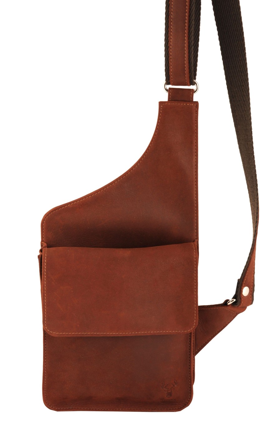 Wholesale Frandi Sac Holster En Cuir Marron-Cognac