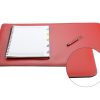 New Frandi Sous Main Bureau Cuir 50/34 Cm-Rouge