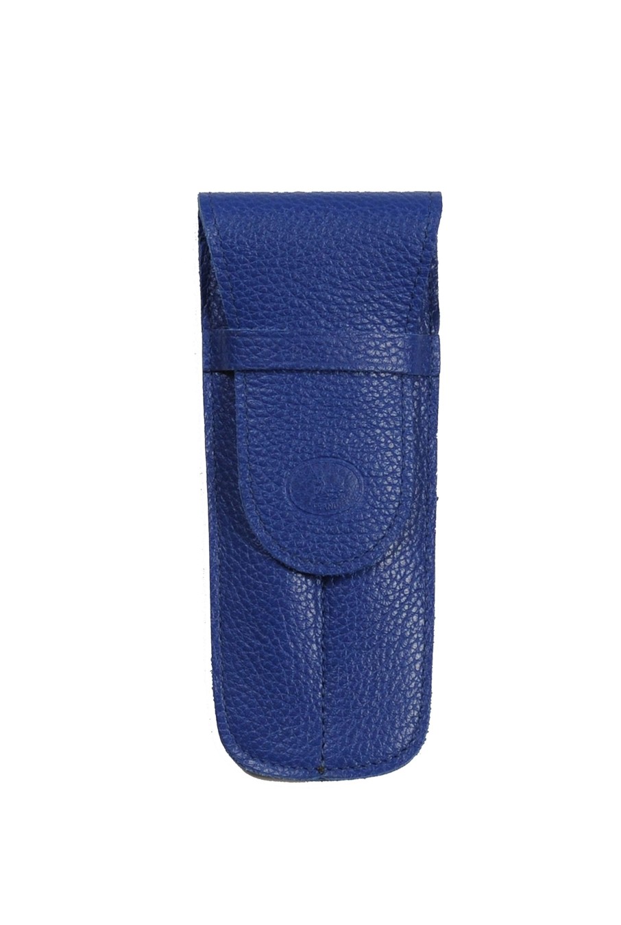 New Frandi Etui Stylo Cuir Double-Bleu