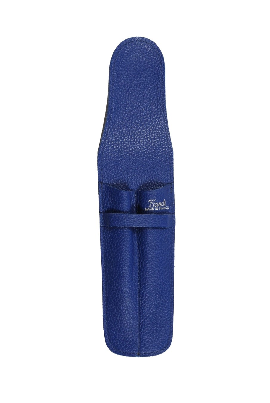 New Frandi Etui Stylo Cuir Double-Bleu