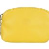 Clearance Frandi Porte Monnaie Cuir Jaune