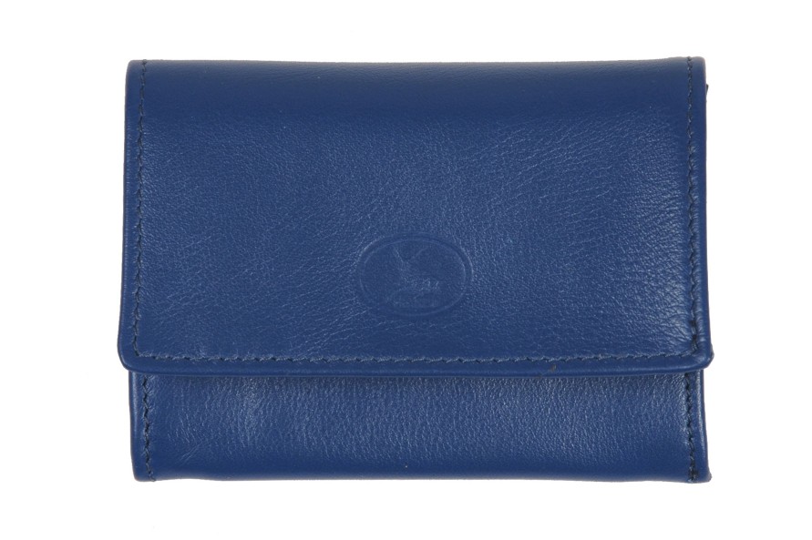 Best Frandi Porte Monnaie Femme En Cuir -Bleu