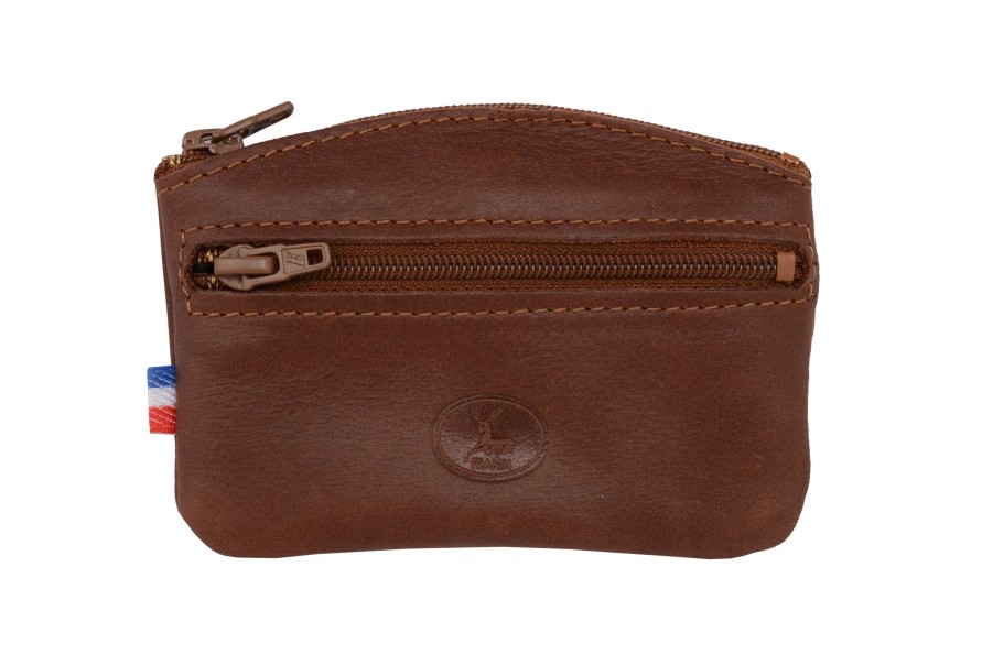 Online Frandi Porte Monnaie Fermeture Zippee-Cognac