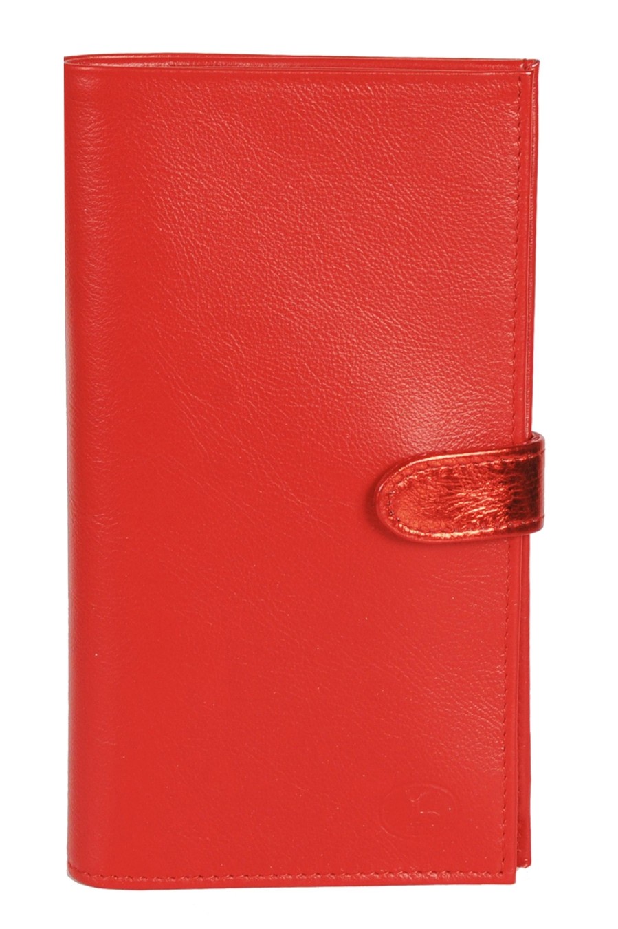 Best Frandi Porte Chequier Cuir Bicolore-Rouge/Rouge Metal