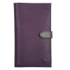 Wholesale Frandi Porte Chequier Cuir -Violet/Gris