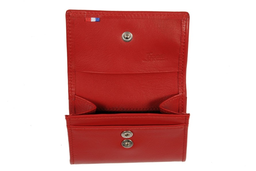 Best Frandi Porte Monnaie Femme En Cuir -Rouge