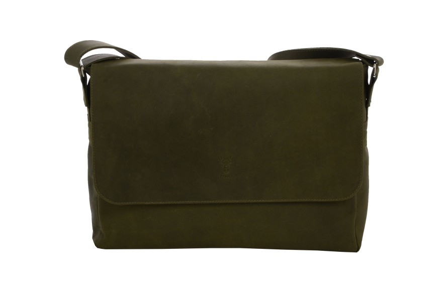 New Frandi Sac En Cuir Vintage A4