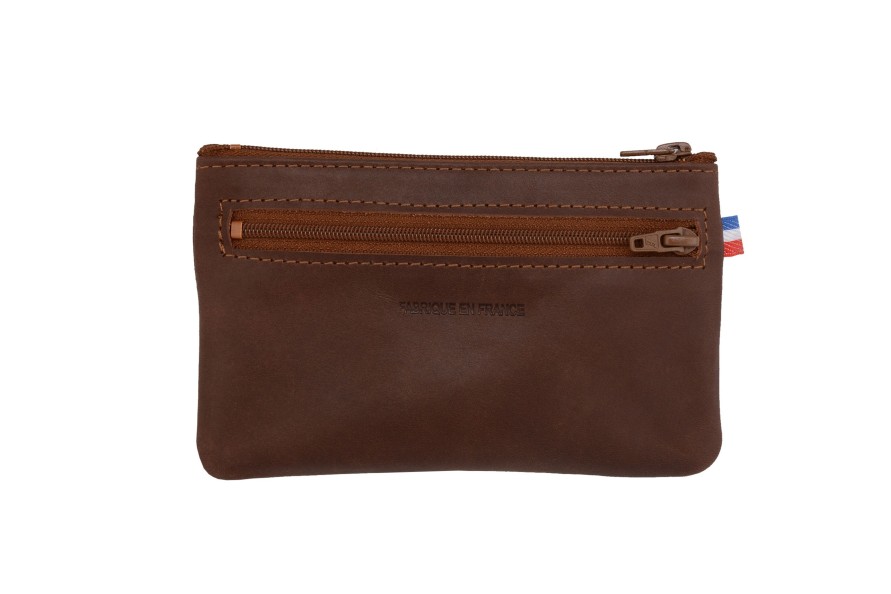 New Frandi Porte Monnaie 15 Cm-Cognac